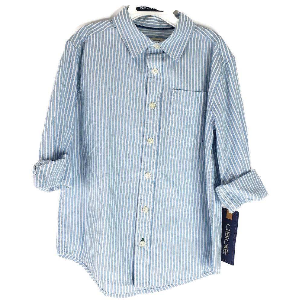 Cherokee long sleeve toddler dress shirt 6/7